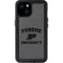 Purdue University Purdue Grey Logo iPhone 15 Plus Waterproof Case